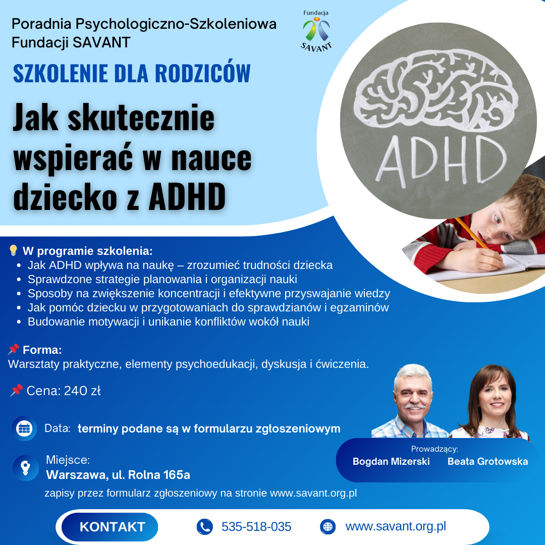 Jak skutecznie wspierać w nauce dziecko z ADHD